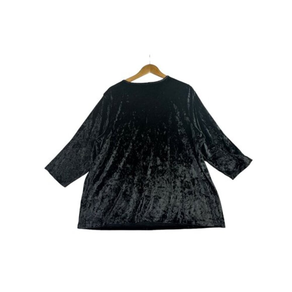 NEW CJ Banks‎ Velvet V-neck Blouse size 1X